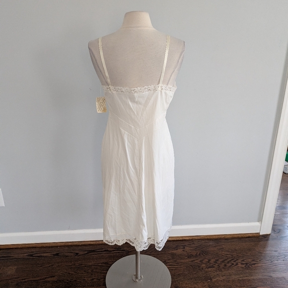 NEW Vintage Women's Vanity Fair 36 Slip Star White Deadstock - Picture 5 of 7